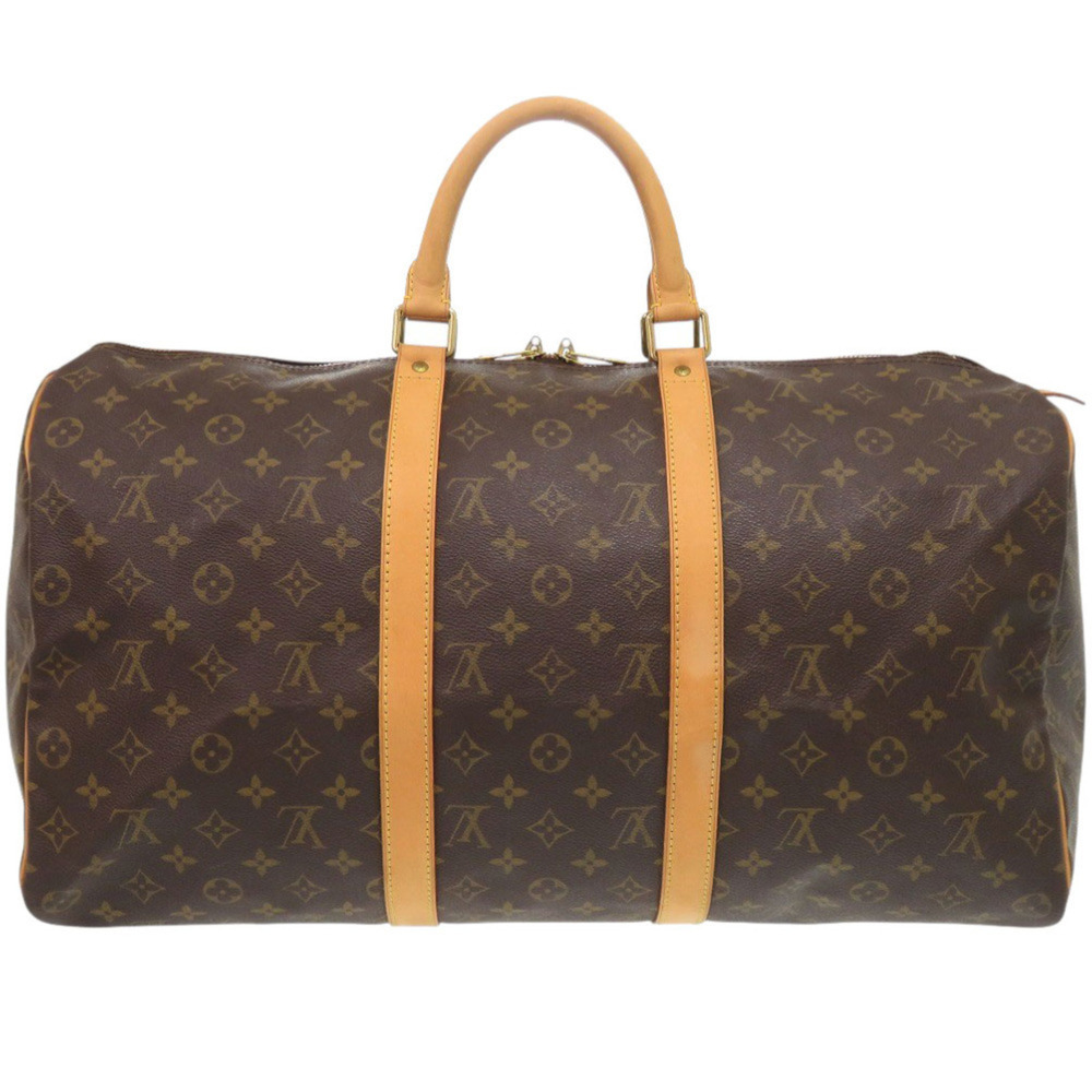 LOUIS VUITTON Brown Monogram Keepall 50 Boston Bag - Picture 2 of 10
